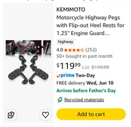 KEMIMOTO Motorcycle Highway Pegs