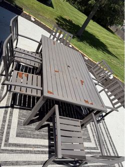 Outdoor dining table