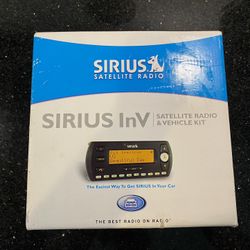 SIRIUS InV Satellite Radio, Antenna, Power Adapter & Car Dash Mount NEW SV2-TK1