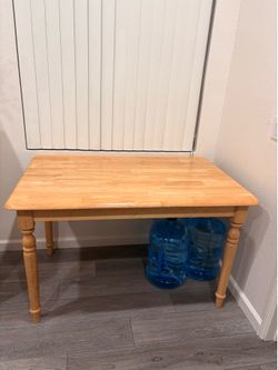 Solid wood table