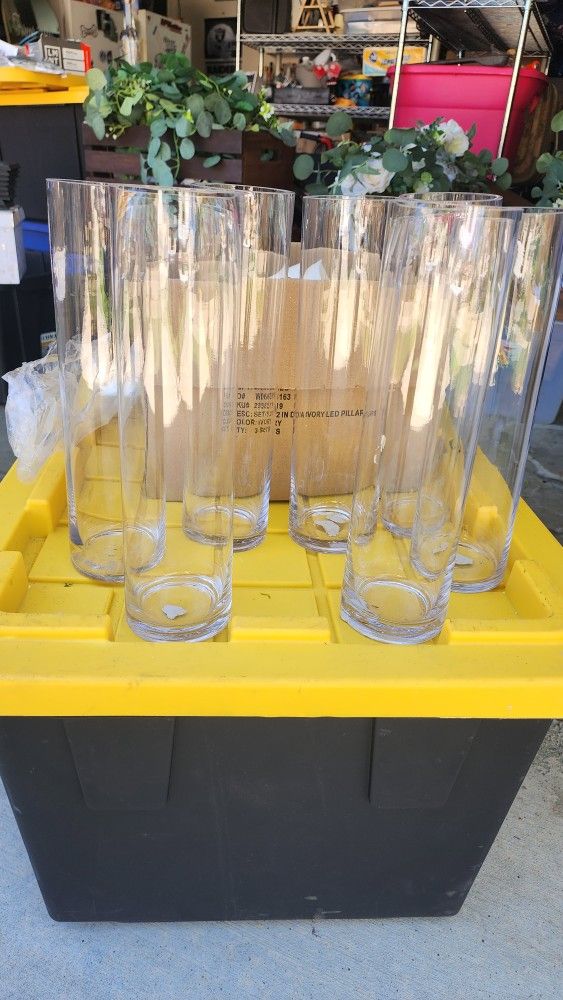 Cylinder Glass Candle Holders