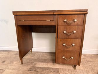 Mid-century wood sewing table