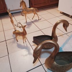 Mid-century Brass Set