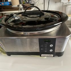 Crock Pot SCCPTP600-S 6 Quart Stainless Steel Oval Slow Cooker RARE