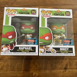 Funko Pop! 1 TNT ~ Raphael and Mikey~ 2022 NYCC Shared