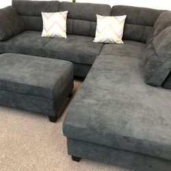 Sectional Sofa And Ottoman 