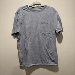 Banana Republic Vintage Pocket T-Shirt Men's Small Blue/Gray