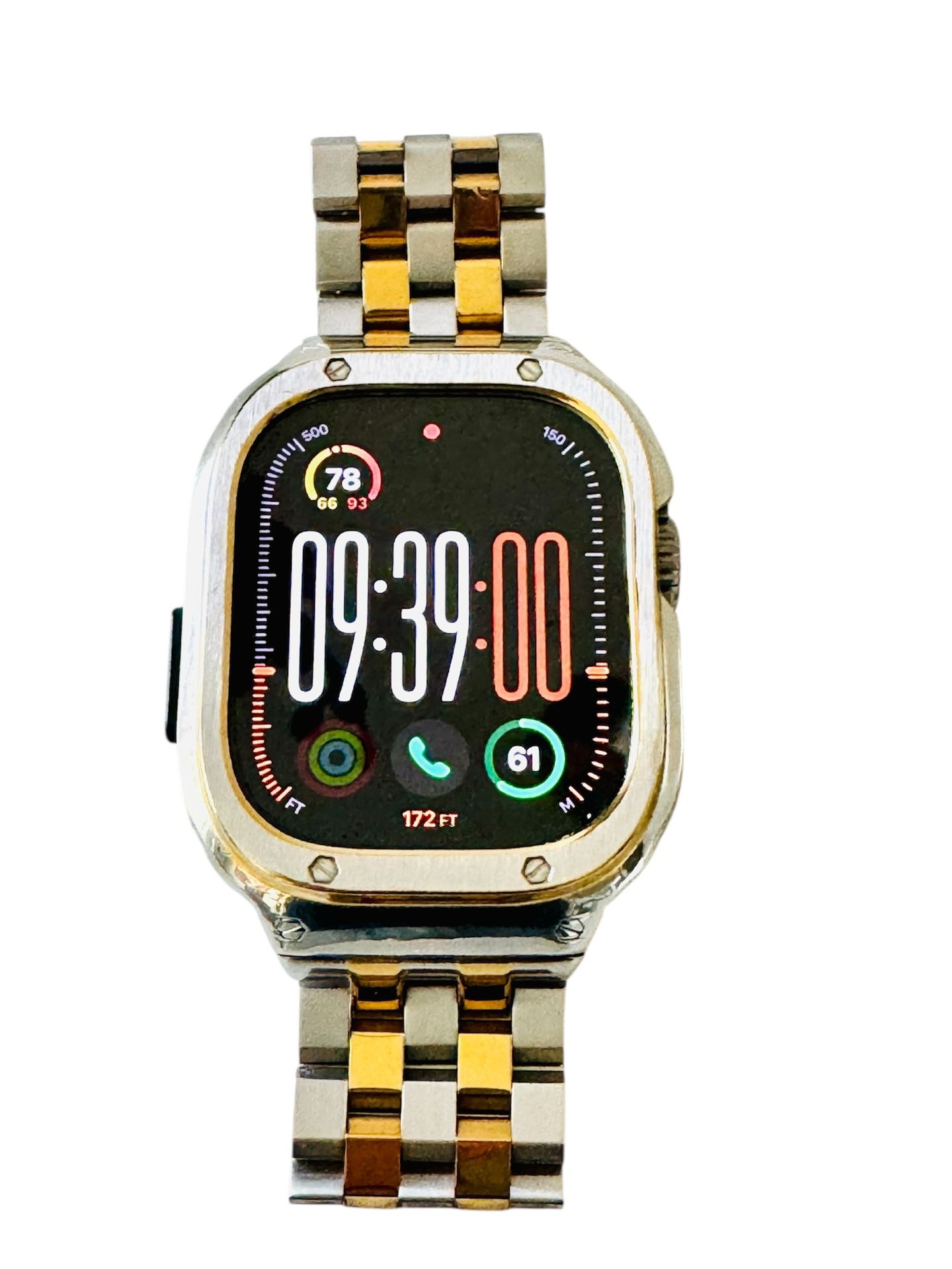 Apple Watch Ultra 2 49mm Bluetooth/GPS W/2 Tone Stainless Steel large Band.. Please See More Details