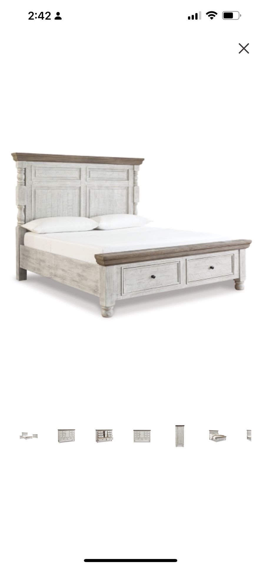 Havalance king Poster Bed with Sealy Posturepedic Mathress - Make Me Offer For The Entire Set