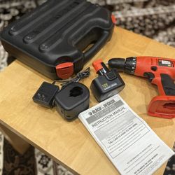 Black & Decker 12V Cordless Drill w/ Case