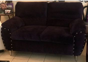 Purple couches