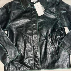 Studio Collection Leather Coat