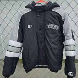 Vintage Okland Raiders Staters Puffer Size Kids Medium