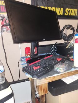 Gaming Monitor I'll Even Give Up Gaming Chair Head Phones N Gaming Mat