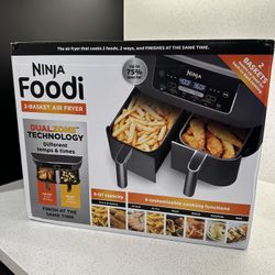 Ninja 2-Basket Air Fryer — Like New