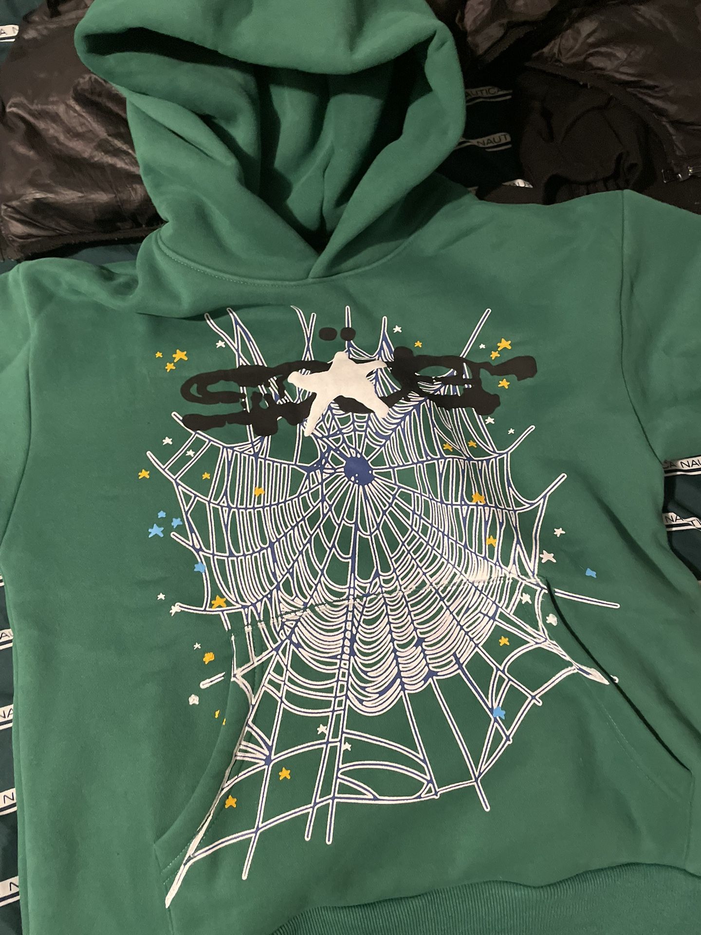 Hunter Green Sp5der Hoodie (BEST OFFERS)