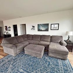 Couch/Sectional With Storage Ottoman 