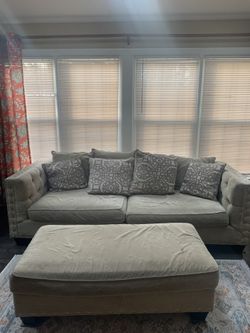 Sofa And Loveseat With Ottomans