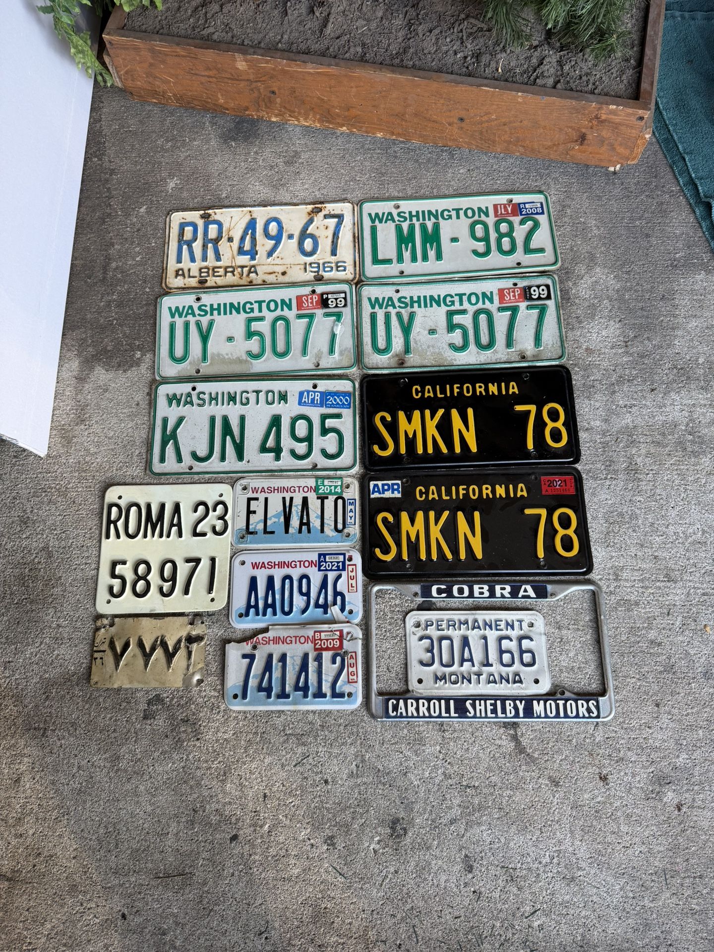 Vintage License Plates