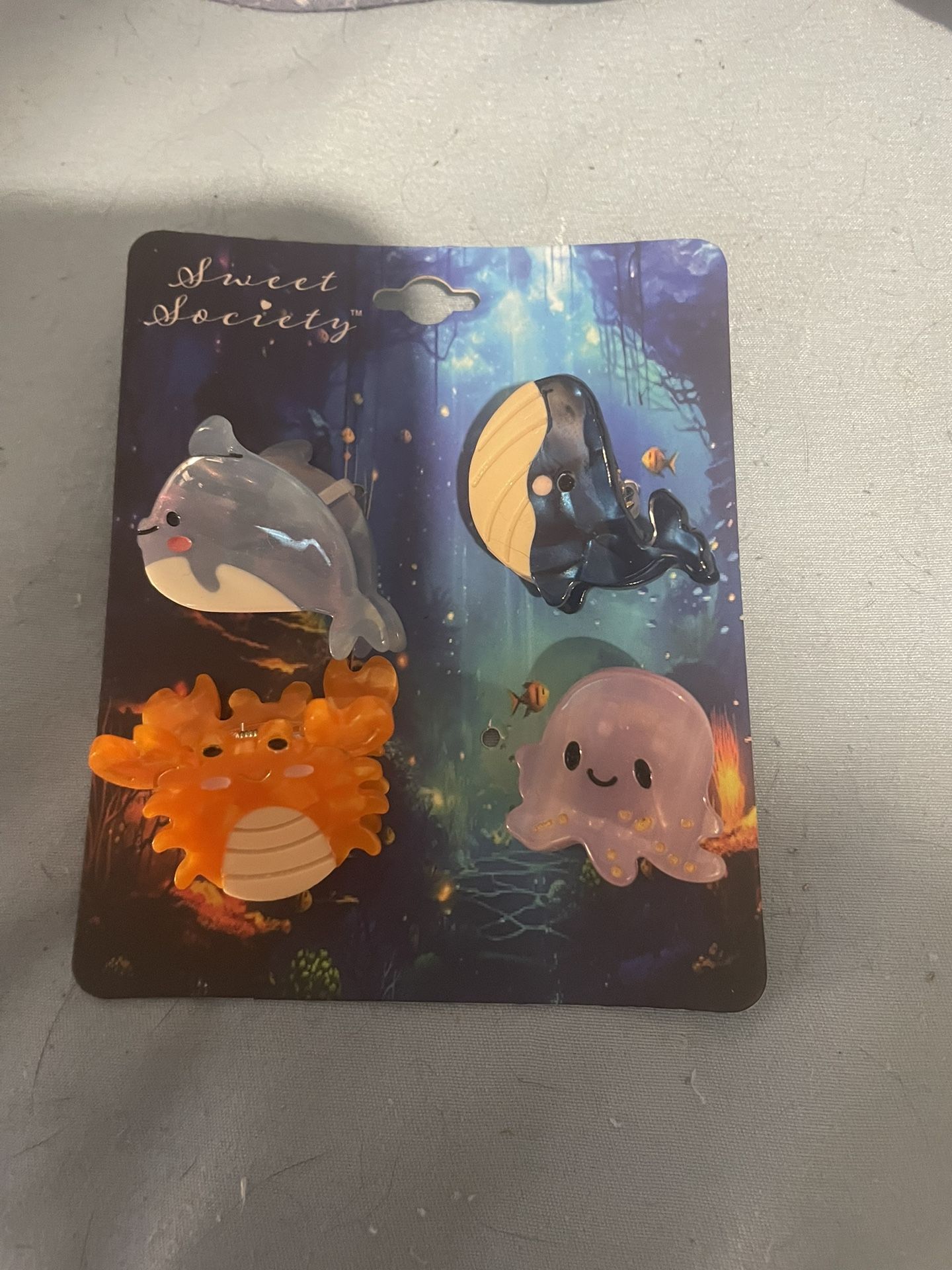 Sea Creature Hair Clips