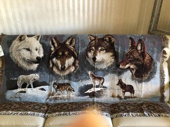 Wolf Throw Blanket