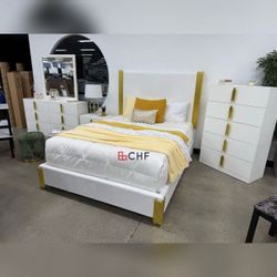 Modern Queen / Eastern King Size Bed Frame  - Mattress Sold Separately 