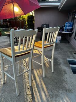 Two Farmhouse barstool Chairs