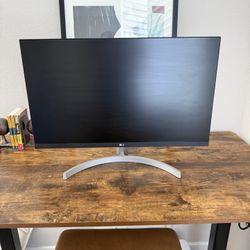 LG 27 Inch FHD IPS 3-Side Borderless Monitor with Dual HDMI