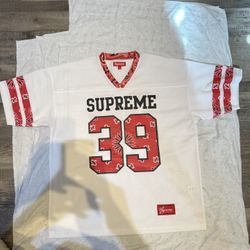 SUPREME BANDANA FOOTBALL JERSEY WHITE