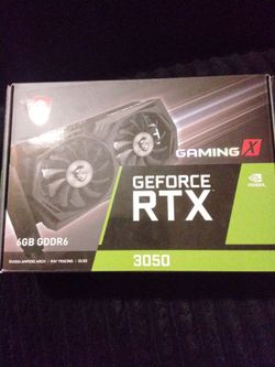 MSI GeForce RTX 3050 Gaming X 6GB