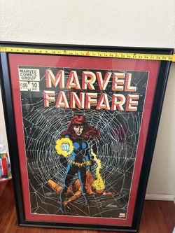Black Widow Framed Comic Picture