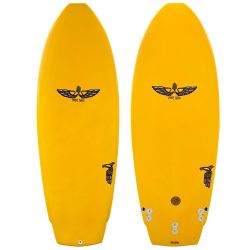 5'1" Von Sol "Rayzer" Used Stringerless Epoxy Groveler Shortboard Surfboard - Twinzer 5 Fin