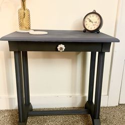 Chalk Charcoal gray Entryway/Console Table 