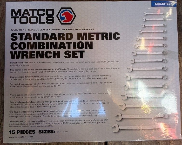 New Matco Metric Wrench Set