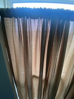 Tan Curtains 4pannels 52” Long