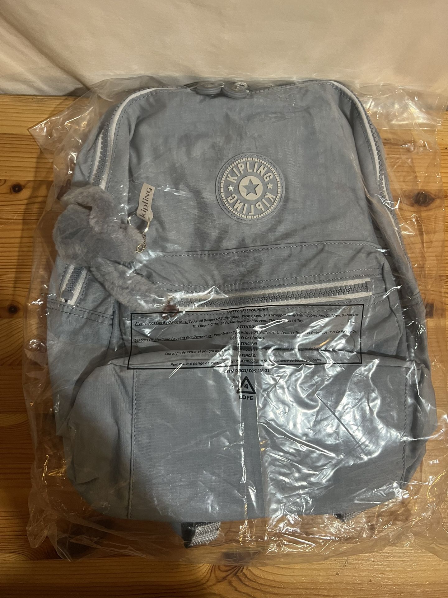 Kipling Rylie Backpack Color: Robins Egg Adjustable Padded Straps Zip Brand New $70 Meet Up In Irving @dfwgoods 