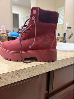 Timberland burgundy boots