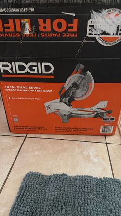 RIDGID 10 In. Dual Bevel Compound Miter Saw