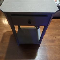 Side Table Like New With Charging Ports