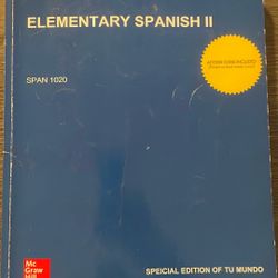 Elementary Spanish 2 College Textbook 