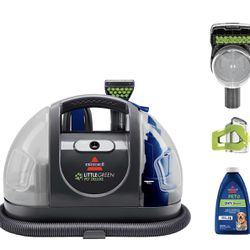Bissell Little Green Pet Deluxe Portable Carpet Cleaner and Car/Auto Detailer, 3353, Gray/Blue