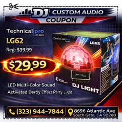 Professional LED Party Light Multicolor Multi-Beam Derby Effect Sound Activated 🚨 Payment Options Available 🚨 No Credit Needed 🚨 