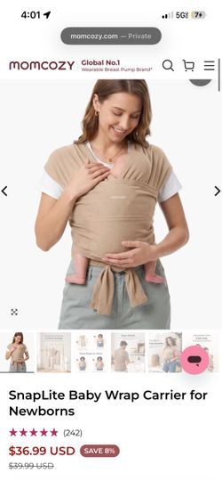 Momcozy SnapLite Baby Wrap Carrier