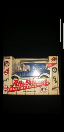 Los angeles dodgers diecast metal bank