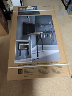 NEW IN BOX Kobalt 45" Wall-Mounted Folding Workbench w/ Power Strip