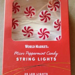 PEPPERMINT CANDY STRING OF LIGHTS