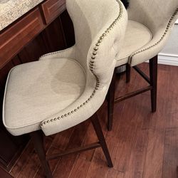 New never used bar stools counter swivel tufted chairs