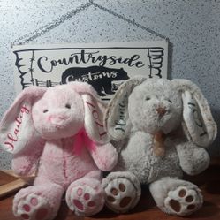 Personalized Plush Easter Bunny