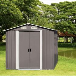 4x6 gray shed