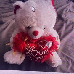Musical I Love You Teddy Bear 13 Inches Tall